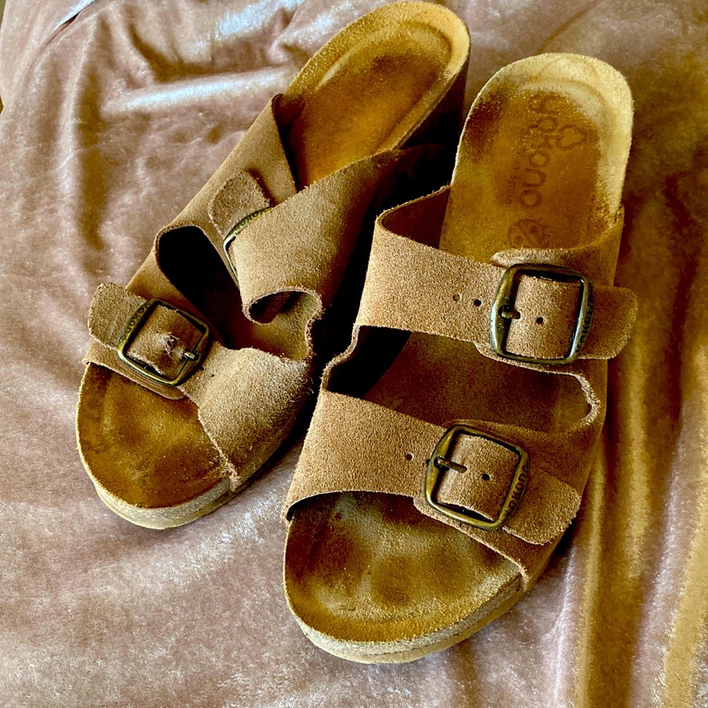 Yokono women’s sandals. Size 8 .
PLEASE SEE THE RED pair as asking $30 for both!